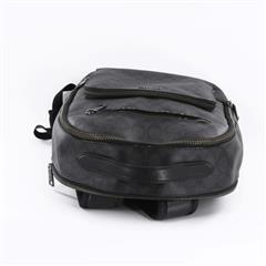 COACH Ethan Backback in Signature Canvas Charcoal/ Black Men Bag